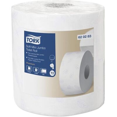 Tork, Toilettenpapier, Mini Jumbo Toilettenpapier (2 Stk.) Tork, Toilettenpapier, Mini Jumbo Toilettenpapier (2 Stk.)