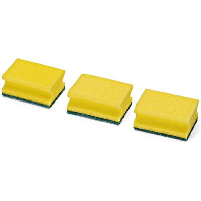 Nölle Profi Brush Topfreiniger mit Scheuervlies 3er-Pack9 x 7 x 4,5 cm / PE-Schaum/Vlies, Reinigungsutensil, Gelb Nölle Profi Brush Topfreiniger mit Scheuervlies 3er-Pack9 x 7 x 4,5 cm / PE-Schaum/Vlies, Reinigungsutensil, Gelb