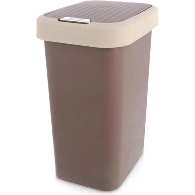 Kerbl Brauner Plastikmülleimer, 25 l, Abfalleimer, Braun Kerbl Brauner Plastikmülleimer, 25 l, Abfalleimer, Braun