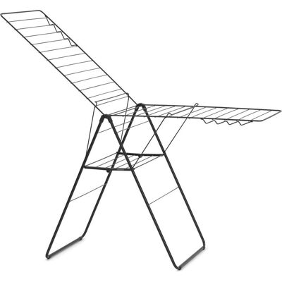 Brabantia HangOn Droogrek 25m - Inklapbaar - Matt Black, Wäscheständer, Schwarz Brabantia HangOn Droogrek 25m - Inklapbaar - Matt Black, Wäscheständer, Schwarz