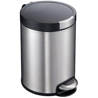 EKO Silber Pedalmülleimer - 5L Abfallbehälter EKO Silber Pedalmülleimer - 5L Abfallbehälter