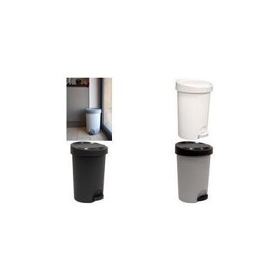 EDA Tret-Abfallbehälter Stepy, 15 Liter, PP, anthrazit modernes Design, mit Tretpl, Abfalleimer, Grau EDA Tret-Abfallbehälter Stepy, 15 Liter, PP, anthrazit modernes Design, mit Tretpl, Abfalleimer, Grau