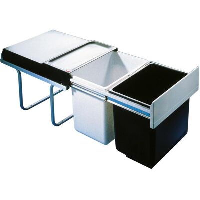 Hailo Raumspar Tandem, Abfalleimer, Schwarz, Grau Hailo Raumspar Tandem, Abfalleimer, Schwarz, Grau