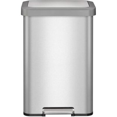 EKO Treteimer Cozy Bin Tritt Mülleimer Edelstahl 45 L inklusive Inneneimer, Mülleimer aus gebürstet, Abfalleimer, Silber EKO Treteimer Cozy Bin Tritt Mülleimer Edelstahl 45 L inklusive Inneneimer, Mülleimer aus gebürstet, Abfalleimer, Silber