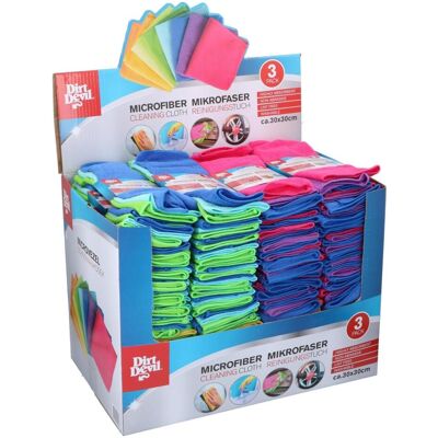 Dirt Devil Cloth MF 3pc 30x30 4ass 8clr, Reinigungsutensil, Mehrfarbig Dirt Devil Cloth MF 3pc 30x30 4ass 8clr, Reinigungsutensil, Mehrfarbig