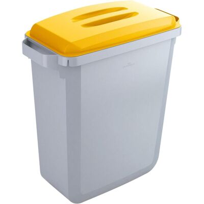 DURABLE Durabin 60 Mülleimer - 60L, Grau, Gelb DURABLE Durabin 60 Mülleimer - 60L, Grau, Gelb