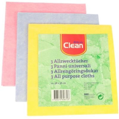 Clean Allzwecktuch 38x38cm 3er Pack Thermo-Vlies, Reinigungsutensil Clean Allzwecktuch 38x38cm 3er Pack Thermo-Vlies, Reinigungsutensil