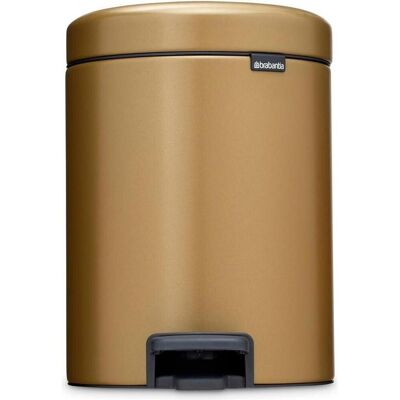 Brabantia Kosmetikeimer NewIcon 5 l, Warm Brass, Abfalleimer, Gold, Bronze, Braun Brabantia Kosmetikeimer NewIcon 5 l, Warm Brass, Abfalleimer, Gold, Bronze, Braun