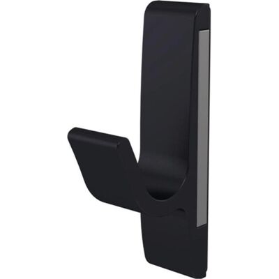 Hermeta, Kleiderhaken + Wandgarderobe, Magnet-Mantelhaken 0150 einfach Ausladung 40 mm Aluminium schwarz eloxiert Höhe 85 mm Hermeta, Kleiderhaken + Wandgarderobe, Magnet-Mantelhaken 0150 einfach Ausladung 40 mm Aluminium schwarz eloxiert Höhe 85 mm