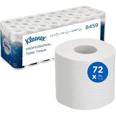 Kleenex Weiß 3-Lagiges Toilettenpapier - Toilettenpapier Kleenex Weiß 3-Lagiges Toilettenpapier - Toilettenpapier