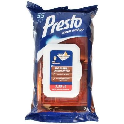 Presto Holztücher, Möbel, 55 Stücke (getroffen), Reinigungsutensil Presto Holztücher, Möbel, 55 Stücke (getroffen), Reinigungsutensil
