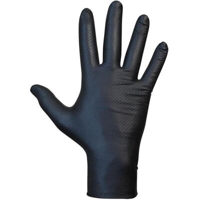 Juba, Unisex, Handschuhe, Agility Grip Schwarze Nitril-Handschuhe, puderfrei, 50 Stück, Mehrfarbig, Schwarz, (10) Juba, Unisex, Handschuhe, Agility Grip Schwarze Nitril-Handschuhe, puderfrei, 50 Stück, Mehrfarbig, Schwarz, (10)
