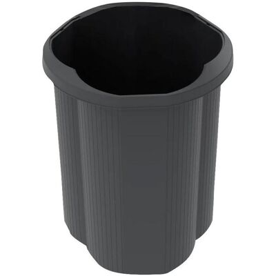Exacompta Abfalleimer Tri Bin EcoBlack, Abfalleimer, Schwarz Exacompta Abfalleimer Tri Bin EcoBlack, Abfalleimer, Schwarz