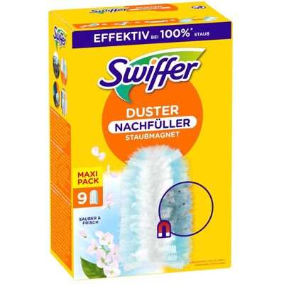 Swiffer Staubmagnet Nachfülltücher, Reinigungsutensil, Gelb, Blau Swiffer Staubmagnet Nachfülltücher, Reinigungsutensil, Gelb, Blau