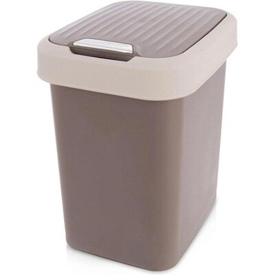 Kerbl Brauner Plastikmülleimer, 12 l, Abfalleimer, Braun Kerbl Brauner Plastikmülleimer, 12 l, Abfalleimer, Braun