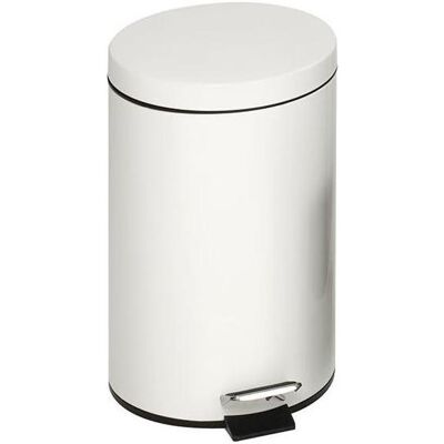 VAR Treteimer Tretabfallsammler mit Pedal 30 L weiss mit Inneneimer und bodenschonendem Kantenschutz, Abfalleimer, Weiss VAR Treteimer Tretabfallsammler mit Pedal 30 L weiss mit Inneneimer und bodenschonendem Kantenschutz, Abfalleimer, Weiss