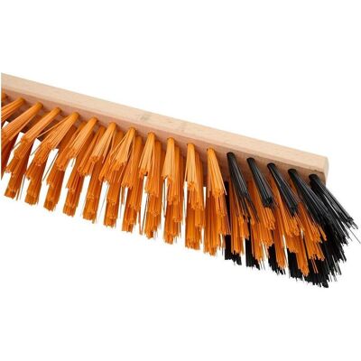 Siena Garden Saalbesen Elaston 100 cm ohne Stiel Metallhalter, Buche FSC 100 %, Reinigungsutensil, Mehrfarbig, Schwarz, Orange Siena Garden Saalbesen Elaston 100 cm ohne Stiel Metallhalter, Buche FSC 100 %, Reinigungsutensil, Mehrfarbig, Schwarz, Orange