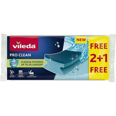Vileda Su pro clean 2+1 scourer, Reinigungsutensil, Blau Vileda Su pro clean 2+1 scourer, Reinigungsutensil, Blau