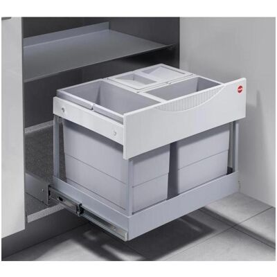 Hailo 3644831 Abfallsammler, Abfalleimer, Grau, Silber Hailo 3644831 Abfallsammler, Abfalleimer, Grau, Silber