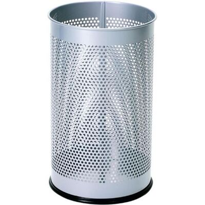 Alco Papierkorb Metall 15 Liter silber, Abfalleimer, Silber Alco Papierkorb Metall 15 Liter silber, Abfalleimer, Silber