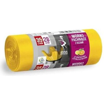 Anna Zaradna St-Az-033638 Garbage Bags With Handles 35 L Strong 28 Pieces, Abfallsack Anna Zaradna St-Az-033638 Garbage Bags With Handles 35 L Strong 28 Pieces, Abfallsack