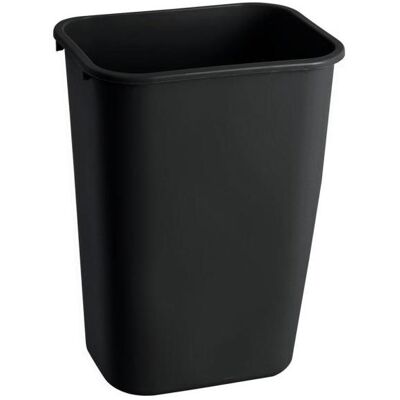Rubbermaid Papierkorb, 39 Liter, rechteckig, PE, schwarz, Abfalleimer, Schwarz Rubbermaid Papierkorb, 39 Liter, rechteckig, PE, schwarz, Abfalleimer, Schwarz
