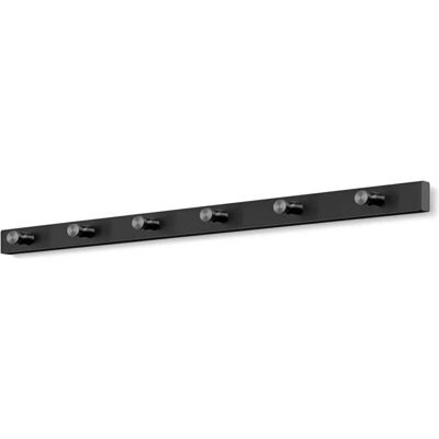 Zack, Kleiderbügel, Garderobenleiste ACCOLO 60 cm aus Edelstahl schwarz (1x) Zack, Kleiderbügel, Garderobenleiste ACCOLO 60 cm aus Edelstahl schwarz (1x)