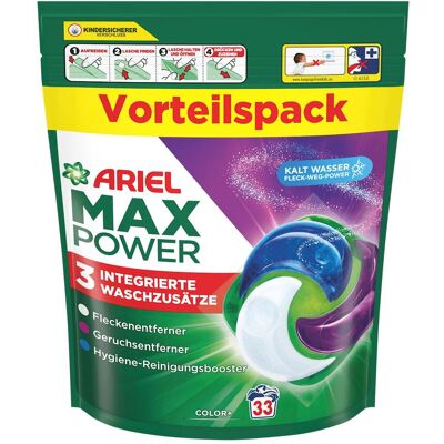 Ariel MaxPower Pods Color Waschmittelpods 33 WL, Waschmittel + Textilpflege Ariel MaxPower Pods Color Waschmittelpods 33 WL, Waschmittel + Textilpflege