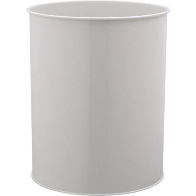 Durable 330110 - Contenedor de basura, 15 l, metal, redondo, gris Durable 330110 - Contenedor de basura, 15 l, metal, redondo, gris