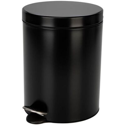 Hailo Tretmülleimer rund Selekta 5 l schwarz, Abfalleimer, Schwarz Hailo Tretmülleimer rund Selekta 5 l schwarz, Abfalleimer, Schwarz