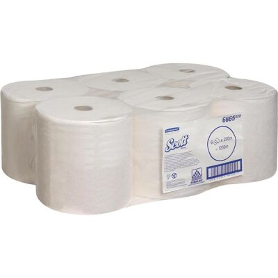 Sports Handtuchrollen weiss 1lagig Performa. 19,8cmx200m Scott 6 Rollen/Pack, Haushaltspapier, Weiss Sports Handtuchrollen weiss 1lagig Performa. 19,8cmx200m Scott 6 Rollen/Pack, Haushaltspapier, Weiss