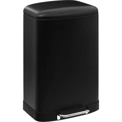 5Five Kosz na śmieci Pojemny kosz na śmieci, stal nierdzewna, 50 l, Abfalleimer, Schwarz 5Five Kosz na śmieci Pojemny kosz na śmieci, stal nierdzewna, 50 l, Abfalleimer, Schwarz