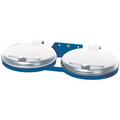 VAR Abfallsammler doppelt blau Wandbef. ME-Deckel, Abfalleimer, Blau VAR Abfallsammler doppelt blau Wandbef. ME-Deckel, Abfalleimer, Blau