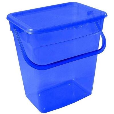 Plast team Waschmittelbox, 6 Liter, blau-transparent, Abfalleimer, Transparent, Blau Plast team Waschmittelbox, 6 Liter, blau-transparent, Abfalleimer, Transparent, Blau
