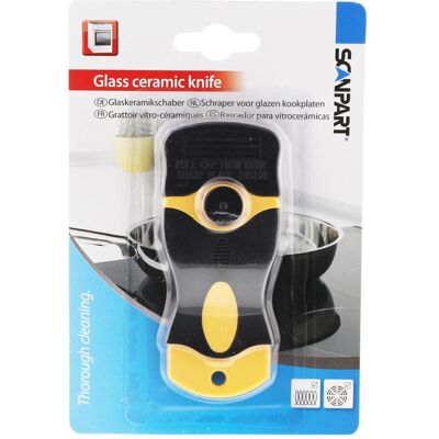 Scanpart Glaskeramik-Schaber zum Reinigen von Kochfl?chen (schwarz/gelb), Reinigungsutensil, Gelb, Schwarz Scanpart Glaskeramik-Schaber zum Reinigen von Kochfl?chen (schwarz/gelb), Reinigungsutensil, Gelb, Schwarz