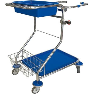 Evo-Products EVO PRODUCTS Abfallsammler verchr. 530x8550x1050mm, Abfalleimer, Silber Evo-Products EVO PRODUCTS Abfallsammler verchr. 530x8550x1050mm, Abfalleimer, Silber