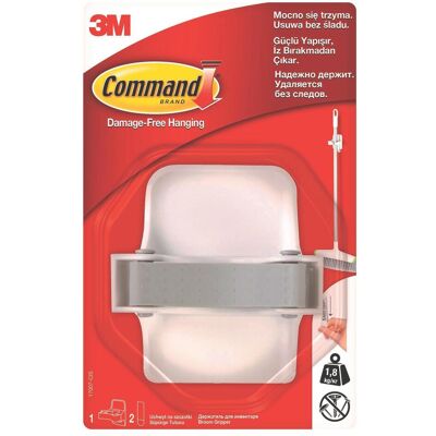 3M Bürstenhalter + 2 Klettverschlüsse 17007-CIS Command, Reinigungsutensil, Weiss 3M Bürstenhalter + 2 Klettverschlüsse 17007-CIS Command, Reinigungsutensil, Weiss