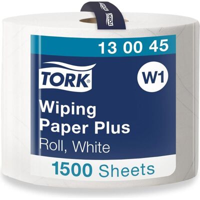 Tork Wiping Paper Plus White 1x510m, Haushaltspapier, Weiss Tork Wiping Paper Plus White 1x510m, Haushaltspapier, Weiss