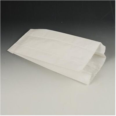 Papstar Papierfaltenbeutel, Maáe: (B)150 x (T)70 x (H)420 mm, Lebensmittelverpackung, Weiss Papstar Papierfaltenbeutel, Maáe: (B)150 x (T)70 x (H)420 mm, Lebensmittelverpackung, Weiss