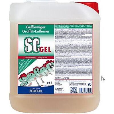 Dr. Schnell, Garagenausstattung, SC GEL 5 L Graffitientferner Gelstruktur, somit besonders für senkrechte Flächen geeign Dr. Schnell, Garagenausstattung, SC GEL 5 L Graffitientferner Gelstruktur, somit besonders für senkrechte Flächen geeign