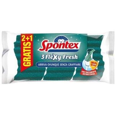 Spontex Spugna Flexy Fresh - 3pz, Reinigungsutensil Spontex Spugna Flexy Fresh - 3pz, Reinigungsutensil