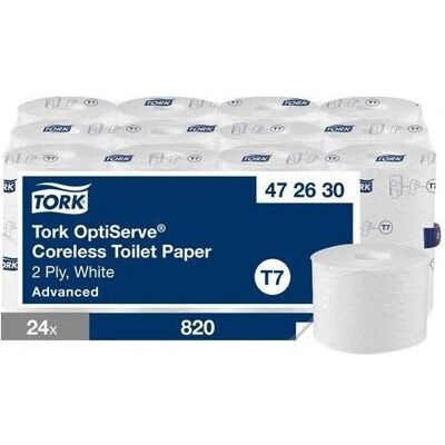 Tork Toilettenpapier T7 Advanced 2-lagig 24 Rollen - Premiumqualität Tork Toilettenpapier T7 Advanced 2-lagig 24 Rollen - Premiumqualität