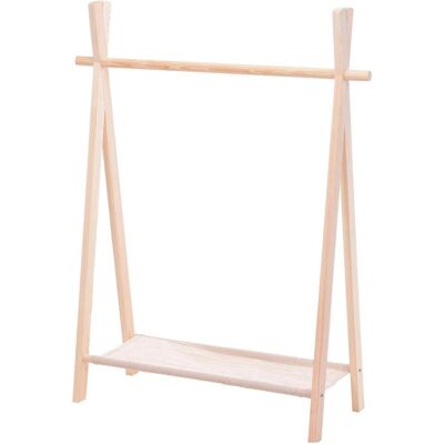 Kleiderhaken + Wandgarderobe, Kleiderständer aus Holz für Kinder Kleiderhaken + Wandgarderobe, Kleiderständer aus Holz für Kinder
