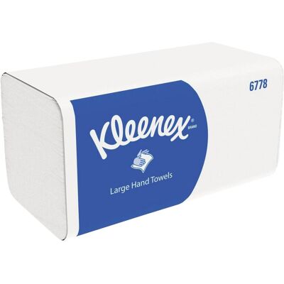 Kleenex Ultra Hygiene-Formathandtücher interfold, Haushaltspapier, Weiss Kleenex Ultra Hygiene-Formathandtücher interfold, Haushaltspapier, Weiss