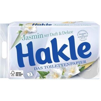 Hakle, Toilettenpapier, Toipa Jasmin 3Lg (8 Stk.) Hakle, Toilettenpapier, Toipa Jasmin 3Lg (8 Stk.)