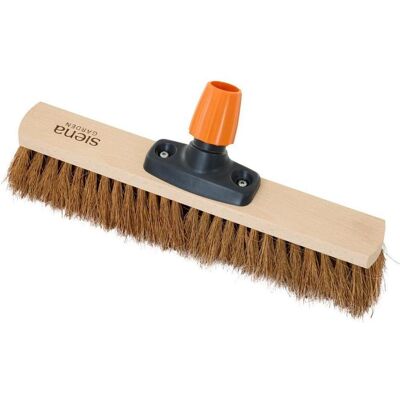 Siena Garden Saalbesen Kokos 40 cm ohne Stiel Kunststoffhalter, Buche FSC 100 %, Reinigungsutensil, Schwarz, Grau, Orange Siena Garden Saalbesen Kokos 40 cm ohne Stiel Kunststoffhalter, Buche FSC 100 %, Reinigungsutensil, Schwarz, Grau, Orange