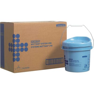 Kimberly-Clark KIMTECH* WETTASK Rollen Wischtuch 4 Spendereimer Blau (7919), Reinigungsutensil, Blau Kimberly-Clark KIMTECH* WETTASK Rollen Wischtuch 4 Spendereimer Blau (7919), Reinigungsutensil, Blau