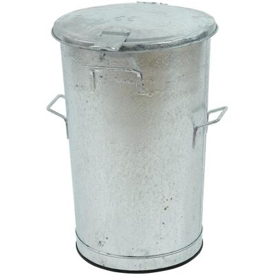 Sibir Stahlblech, Abfalleimer, Silber Sibir Stahlblech, Abfalleimer, Silber