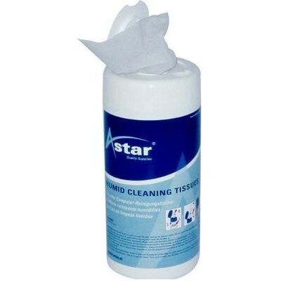 Astar, Reinigung PC + Peripherie, Reinigungstücher (Wipes) (Packung mit 100) (100x) Astar, Reinigung PC + Peripherie, Reinigungstücher (Wipes) (Packung mit 100) (100x)