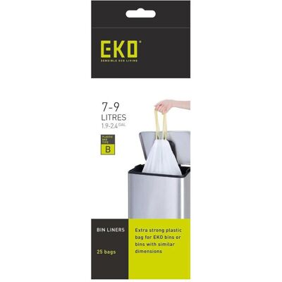 EKO Abfallsack 7-9 LTR Typ B, Abfallsack, Weiss EKO Abfallsack 7-9 LTR Typ B, Abfallsack, Weiss
